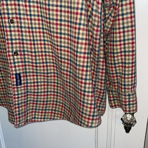 Gant Prairie Flannel tan, blue & red shirt - Picture 3 of 10